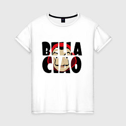 Футболка хлопковая женская Bella Ciao Z, цвет: белый
