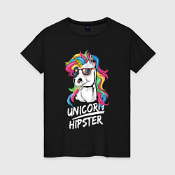 Женская футболка Unicorn hipster