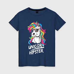 Женская футболка Unicorn hipster