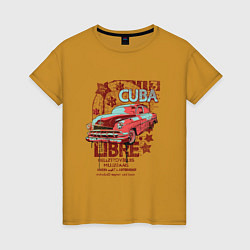 Женская футболка Куба