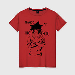 Женская футболка The god of high school