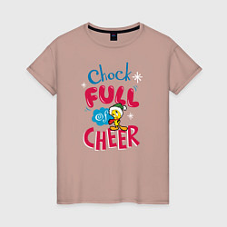 Женская футболка Chock full of cheer
