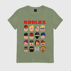 Футболка хлопковая женская ROBLOX, цвет: авокадо