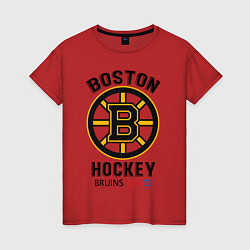 Футболка хлопковая женская BOSTON BRUINS NHL, цвет: красный