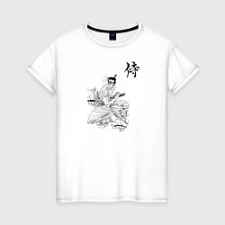Женская футболка Самурай