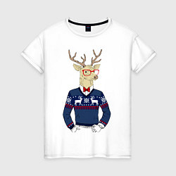 Женская футболка Hipster Deer