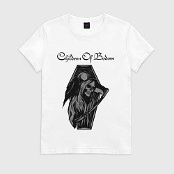 Футболка хлопковая женская Children of Bodom Z, цвет: белый