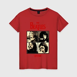 Женская футболка The Beatles LET IT BE