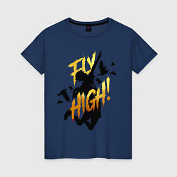 Женская футболка FLY HIGH gold ver