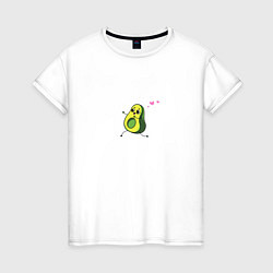 Женская футболка Влюбленное авокадо