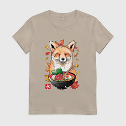 Женская футболка Лиса