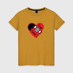 Женская футболка Настоящая Любовь Скейтборд