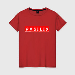 Женская футболка ВасилийVasiliy