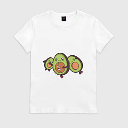 Женская футболка Авокадо играют в Регби