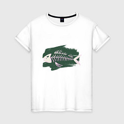 Женская футболка Fishbone Glitch Neon