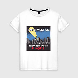 Женская футболка Сигнал в небе для геймера