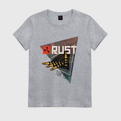 Женская футболка Rust Стучим в дверь соседу Раст