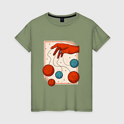 Женская футболка Планеты Марионетки