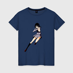 Футболка хлопковая женская Bleach Rukia, цвет: тёмно-синий