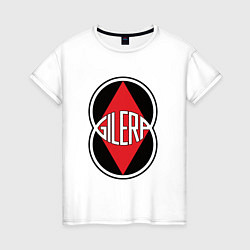 Женская футболка Gilera Мото Лого Z