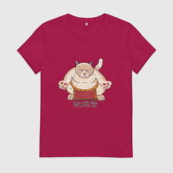 Женская футболка Толстый Кот Сумо