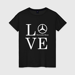 Женская футболка LOVE MERCEDES BENZ