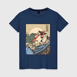 Женская футболка Cat Kong versus Godzilla Kaiju