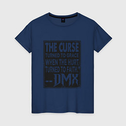 Футболка хлопковая женская DMX - The Curse, цвет: тёмно-синий