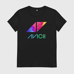 Женская футболка AVICII RAIBOW