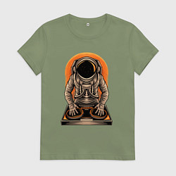 Женская футболка Космонавт диджей - cosmo DJ