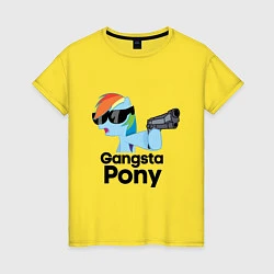 Женская футболка Gangsta pony