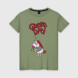 Женская футболка Green Day Unicorn