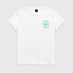 Футболка хлопковая женская Twenty one pilots SAI, цвет: белый