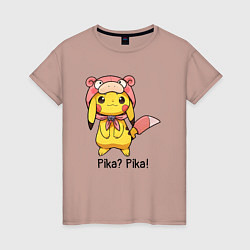 Женская футболка Пикачу Pika? Pika!