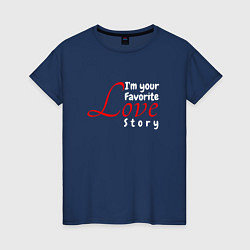 Женская футболка Love story2