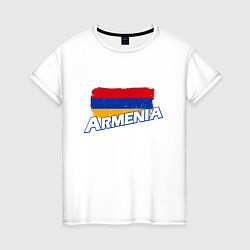 Женская футболка Armenia Flag