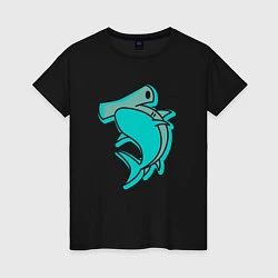 Женская футболка Акула молот