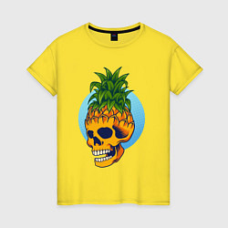 Женская футболка Череп - ананас