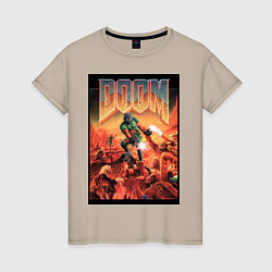 Женская футболка DOOM игра