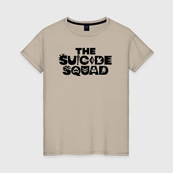 Футболка хлопковая женская The Suicide Squad, цвет: миндальный