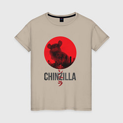 Женская футболка Chinzilla black