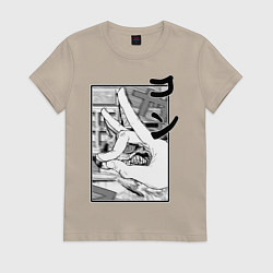 Женская футболка Chainsaw man Kon