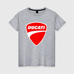 Женская футболка DUCATI ДУКАТИ ЭМБЛЕМА