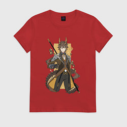 Женская футболка Чжун Ли в деле