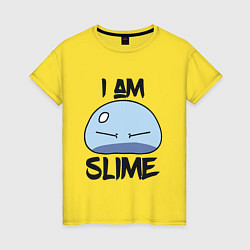 Женская футболка I AM SLIME, Я СЛИЗЬ