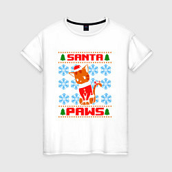 Женская футболка Santa Paws