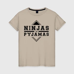 Женская футболка Ninjas In Pyjamas