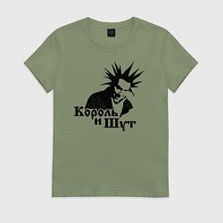 Футболка хлопковая женская Король и Шут ГОРШОК, цвет: авокадо
