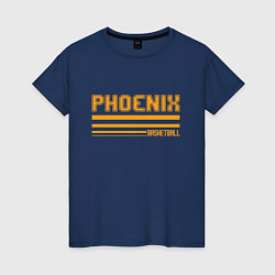 Футболка хлопковая женская Phoenix Basketball, цвет: тёмно-синий