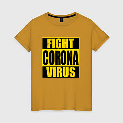 Женская футболка Fight Corona Virus
